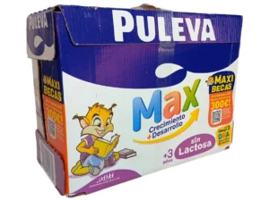 LECHE PULEVA MAX SIN LACTOSA BRIK 1 L CAJA 6 UDS