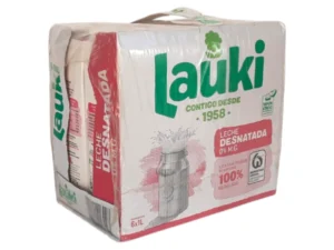 CAJA LECHE LAUKI DESNATADA 6 UDS