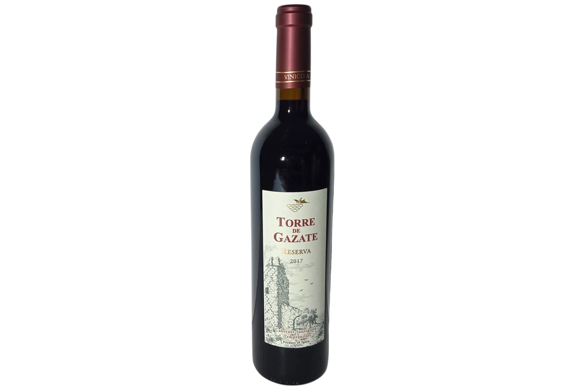VINO TORRE GAZATE TINTO RESERVA BOTELLA 75 CL