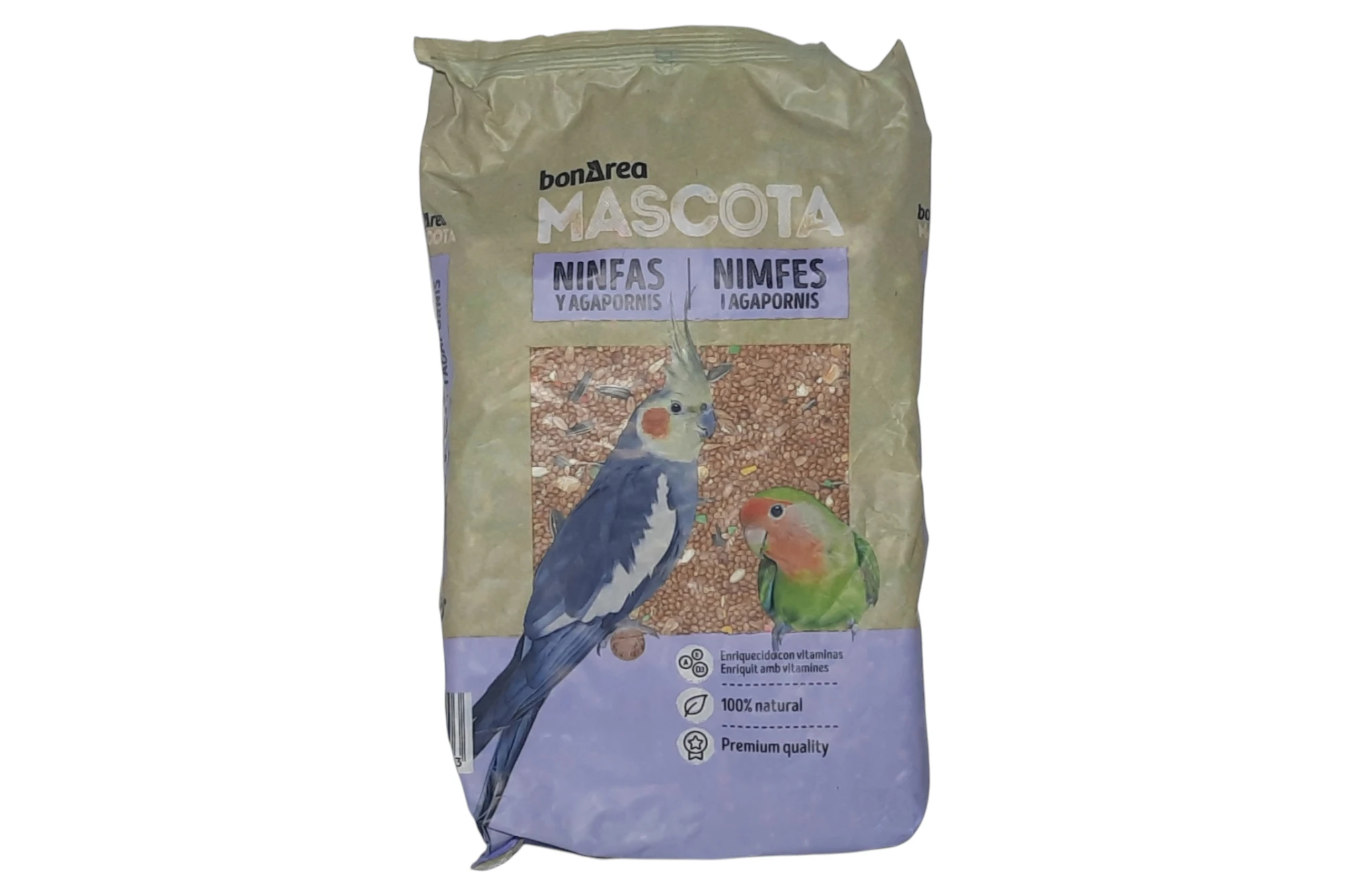 BOLSA PIENSO NINFAS Y AGAPORNIS 1KG