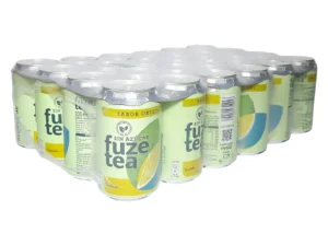 BOTE 33 CL FUZE TEA LIMON SIN AZUCAR CAJA 24 UNIDADES