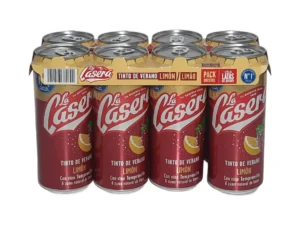 BOTE 33 CL TINTO DE VERANO AL LIMON CON ALCOHOL PACK 8 UNIDADES