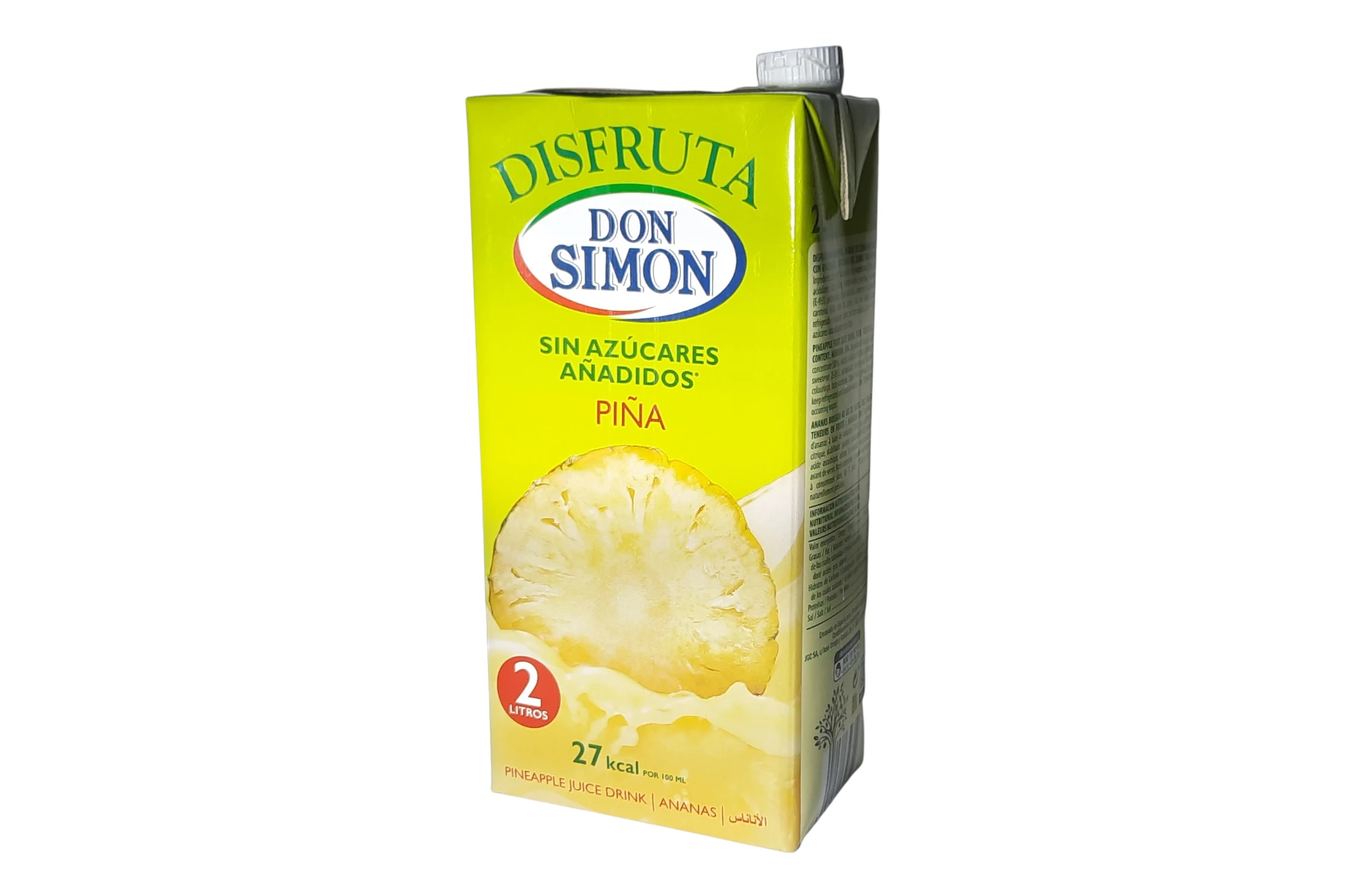 BRIK ZUMO DISFRUTA DON SIMON PIÑA SIN AZUCAR 2 LITROS