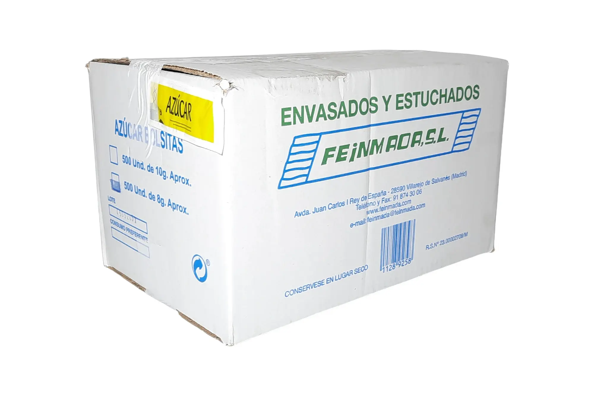 CAJA 500 SOBRES AZUCAR 8 GR