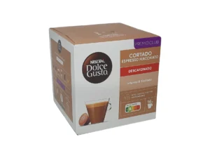 CAJA CAPSULAS DOLCE GUSTO CORTADO DESCAFEINADO 16 UNIDADES