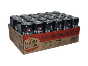 CAJA CERVEZA ESTRELLA GALICIA BOTE 33 CL 24 UNIDADES