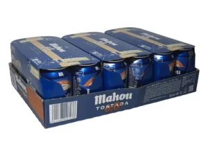 CAJA CERVEZA MAHOU 0,0 TOSTADA BOTE 33CL 24 UNIDADES