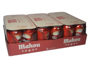 CAJA CERVEZA MAHOY 5 ESTRELLA BOTE 33 DL 24 UNIDADES