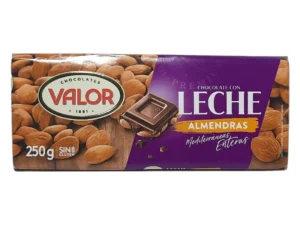 CHOCOLATE VALOR CON LECHE Y ALMENDRA 250 GR