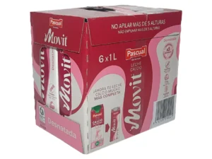 LECHE PASCUAL MOVIT DESNATADA 1L PACK 6