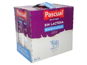 LECHE PASCUAL SEMI SIN LACTOSA 1L PACK 6