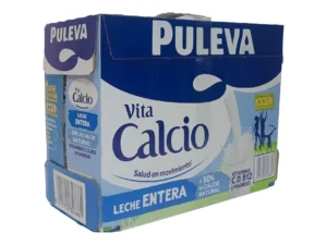 LECHE PULEVA CALCIO ENTERA 1L PACK 6