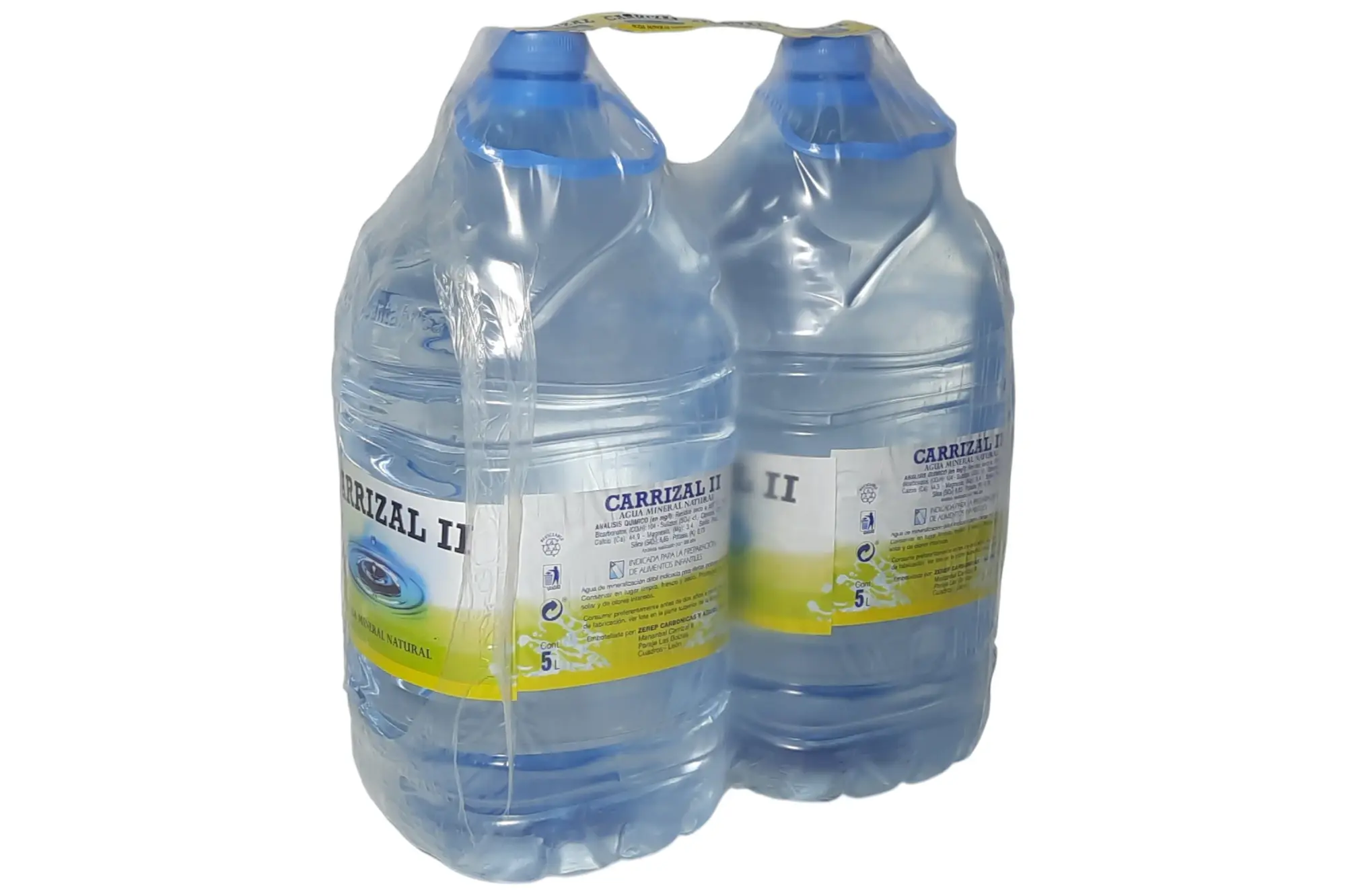PACK 2 GARRAFAS AGUA CARRIZAL 5 L