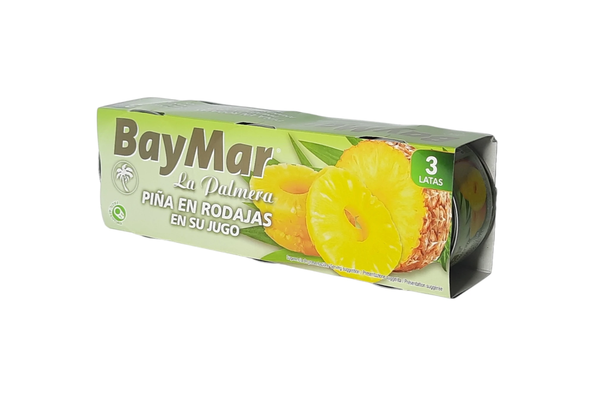 PACK 3 PIÑA EN ALMIBAR BAYMAR 220 GR