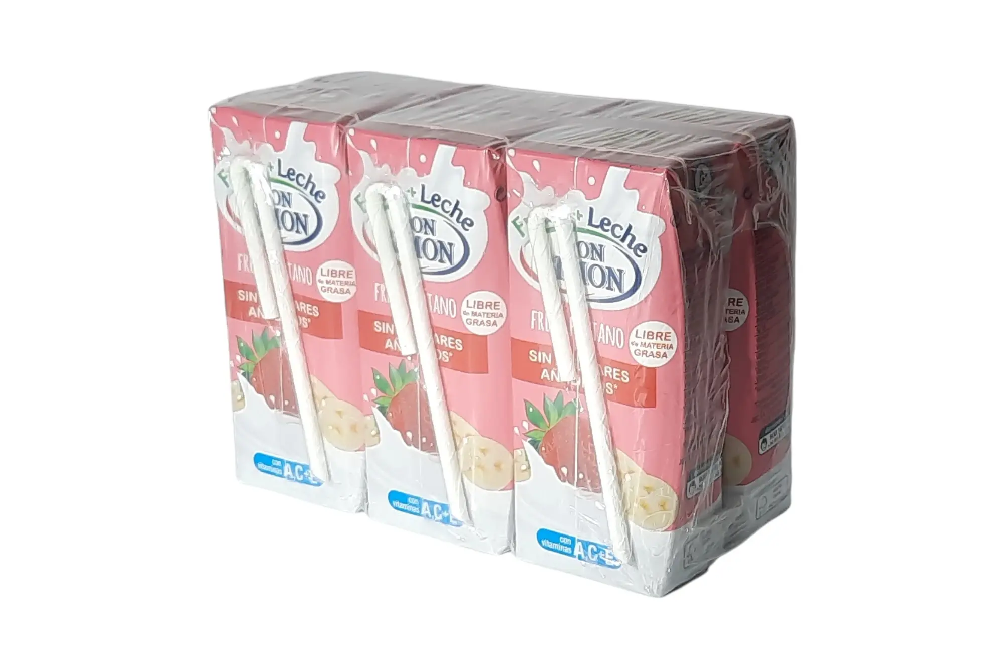 PACK 6 FRUTA + LECHE FRESA PLATANO DON SIMON 20 CL