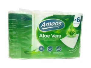 PAPEL HIGIENICOS AMOOS ALOE VERA 6 ROLLOS