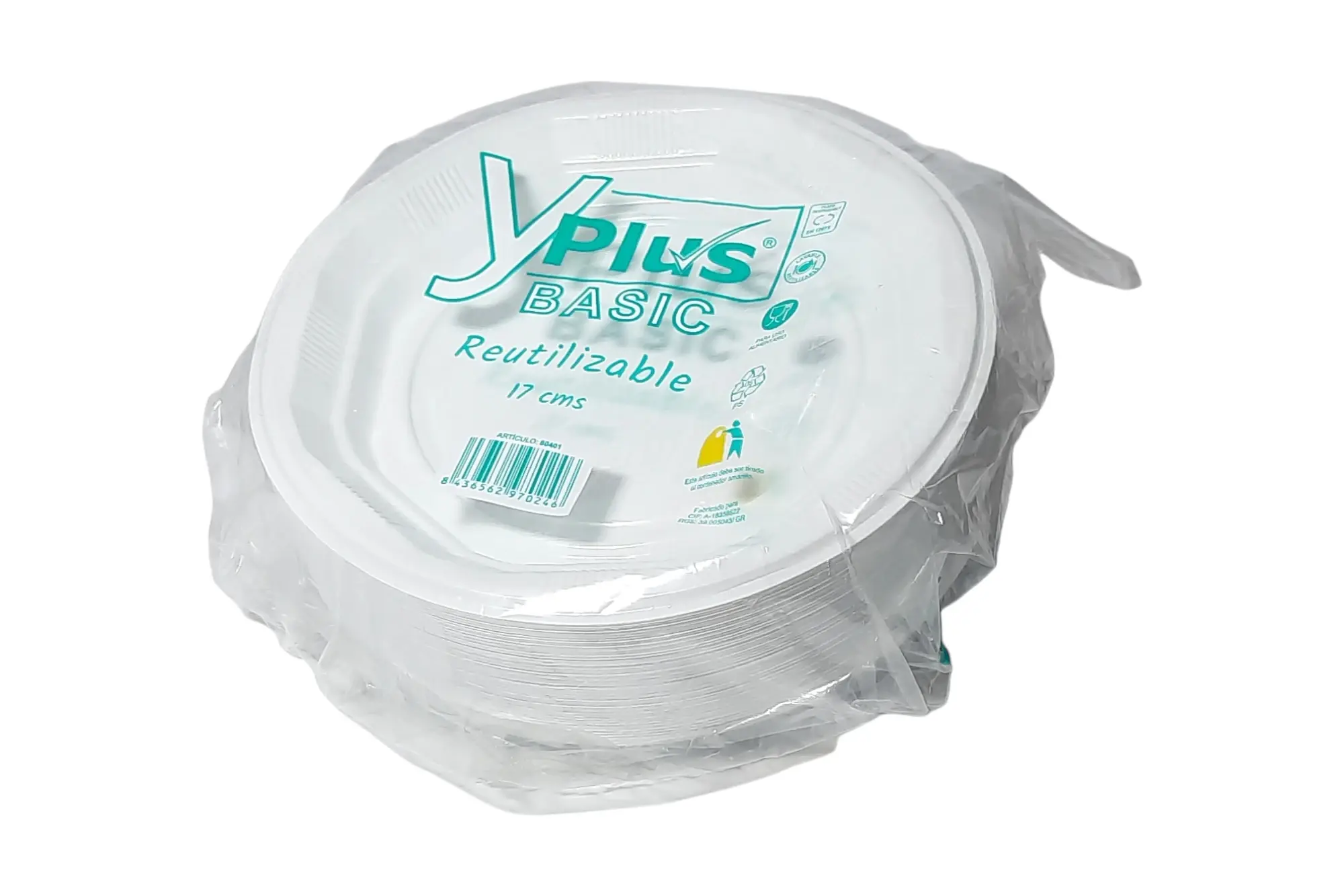 PAQUETE 100 PLATOS 17 CM POSTRE