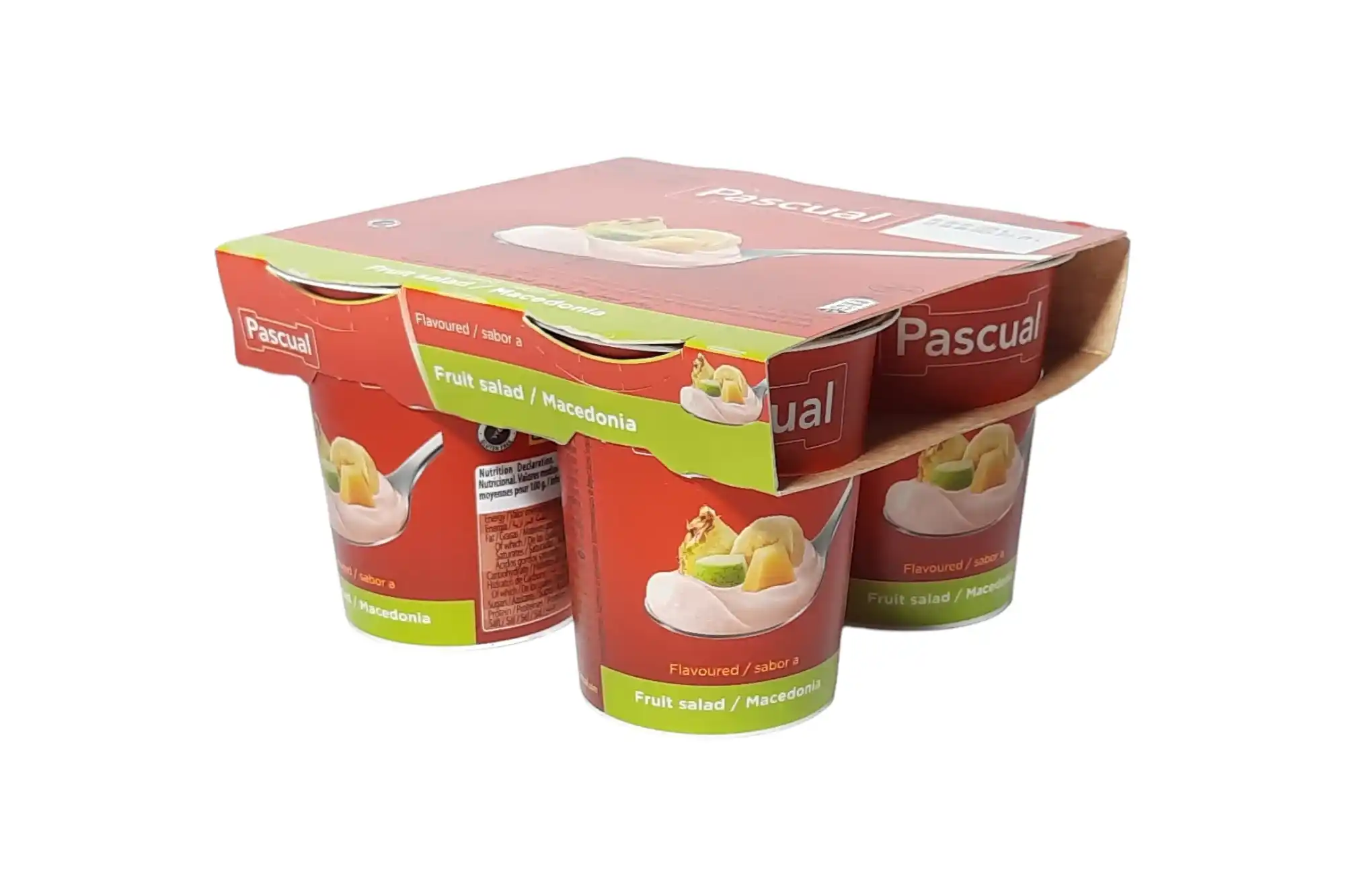 PAQUETE YOGUR MACEDONIA PASCUAL 4 UNIDADES