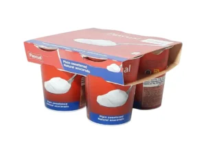 PAQUETE YOGUR NATURAL AZUCARADO PASCUAL 4 UNIDADES