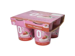 PAQUETE YOGUR PASTEURIZADO FRESA DESNATADO PASCUAL 4 UNIDADES