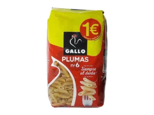 PASTAS GALLO PLUMA N6 400GR
