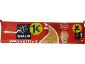 PASTAS GALLO SPAGUETTI N3 400 GR