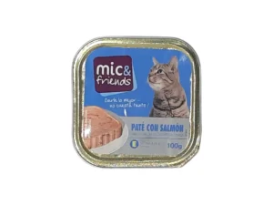 TARRINA PATE CON SALMON PARA GATO 100 GR