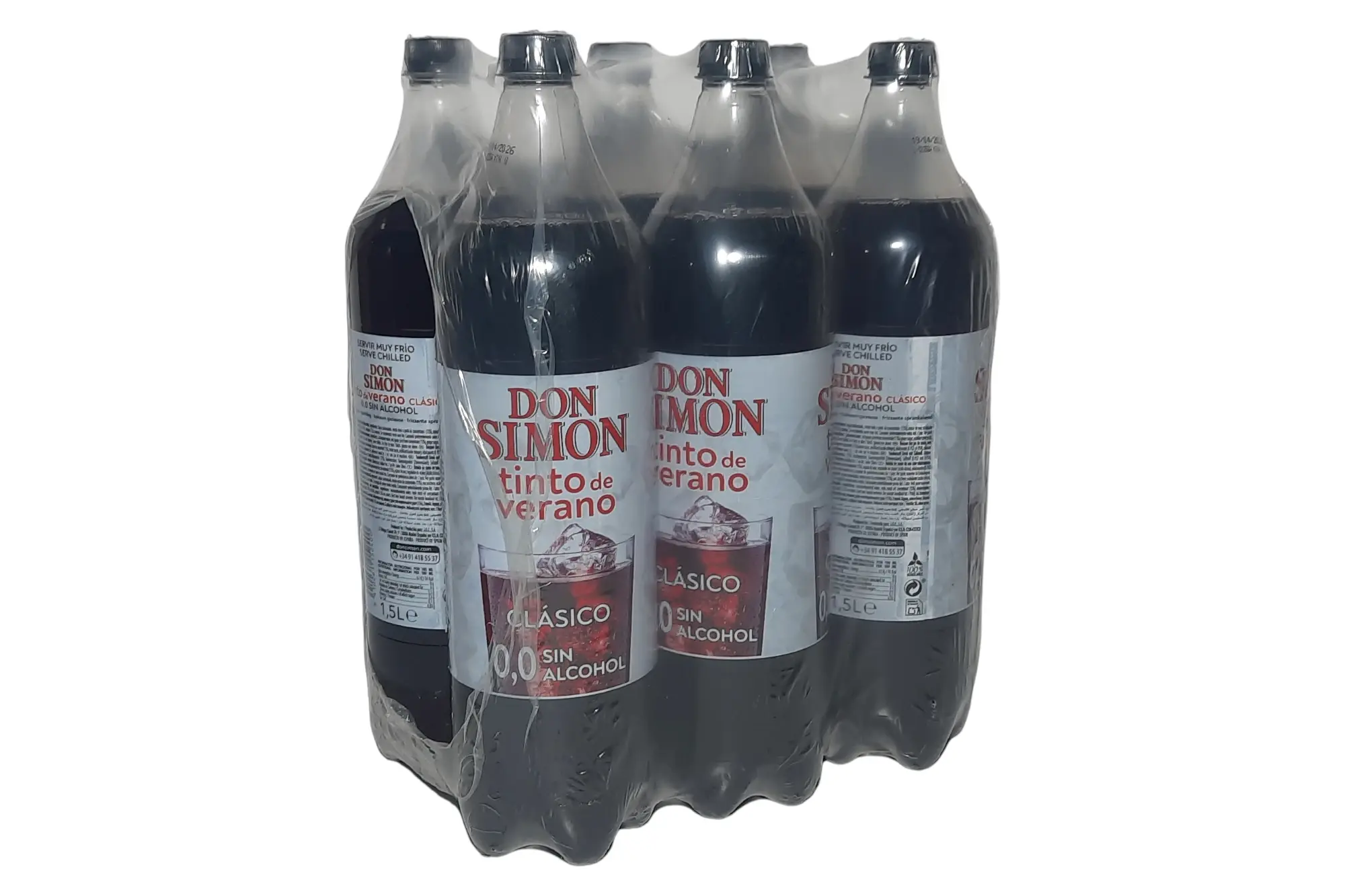 TINTO DE VERANO CLASICO DON SIMON SIN ALCOHOL 1,5 LITROS PACK 6
