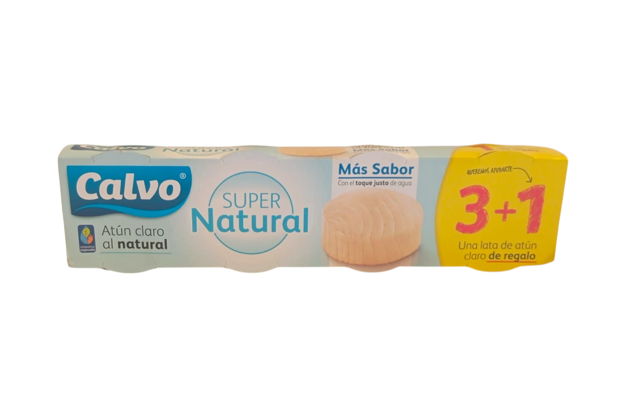 ATUN NATURAL CALVO PACK 4 UDS