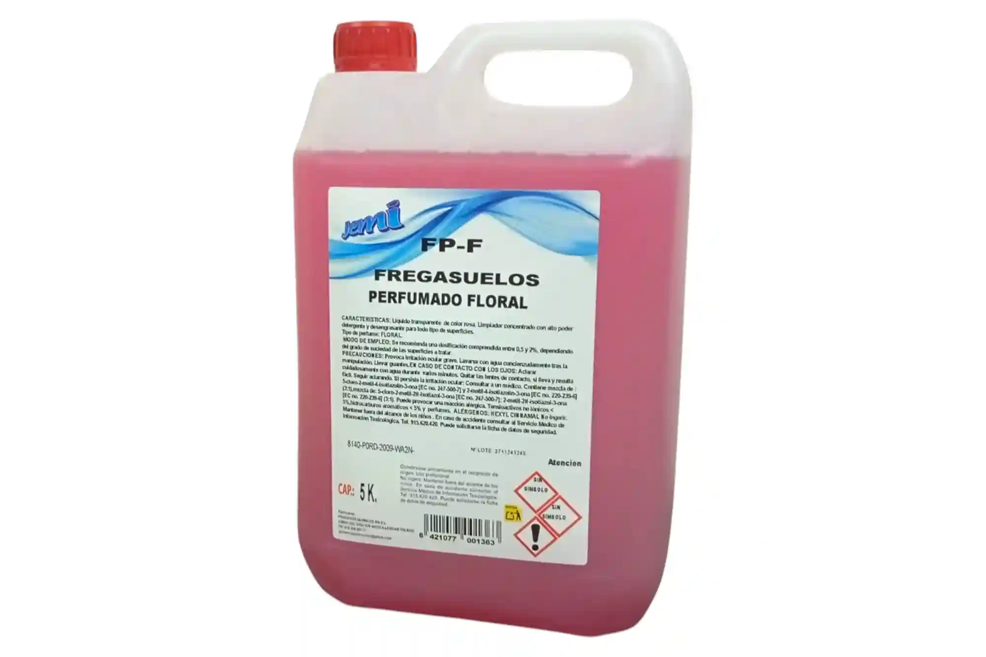 FREGASUELOS JEMI FLORAL GARRAFA 5 L